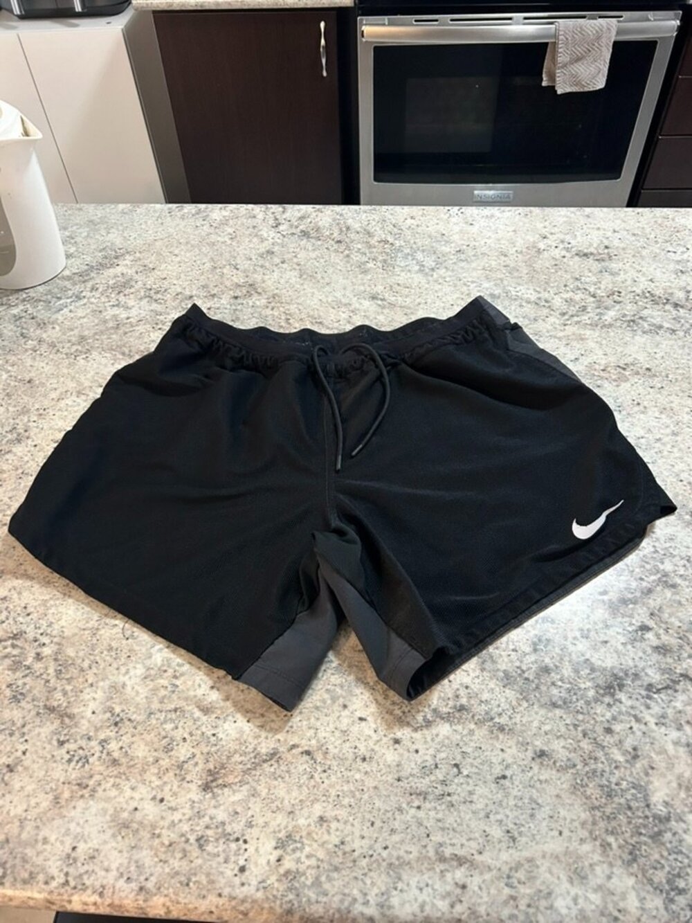 Nike Pro Men's 2-in-1 Flex Training Shorts – Black & Grey – Size Large